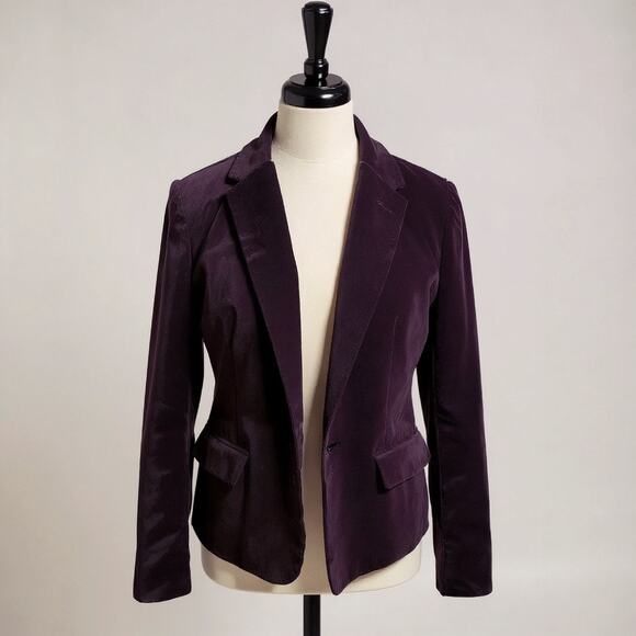 Luxe Velvet Blazer in Deep Plum - Women’s Size 16 - Picture 5 of 7
